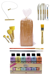 GLANCE - Kırmızı Çömlek Çamuru 10 kg Artdeco Akrilik Boya 6x75 Ml Pastel Kesme Teli 5'li Ebeşuar Fırça Ponpon GLANCE - Kırmızı Çömlek Çamuru 10 kg Artdeco Akrilik Boya 6x75 Ml Pastel Kesme Teli 5'li Ebeşuar Fırça Ponpon