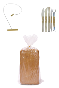 GLANCE - Kırmızı Çömlek Çamuru 10 kg Kil Kesme Teli 5'li Ebeşuar Seti GLANCE - Kırmızı Çömlek Çamuru 10 kg Kil Kesme Teli 5'li Ebeşuar Seti