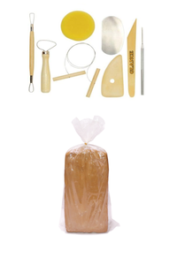 GLANCE - Kırmızı Çömlek Çamuru 5 kg 8'li Seramik Şekillendirme Seti GLANCE - Kırmızı Çömlek Çamuru 5 kg 8'li Seramik Şekillendirme Seti