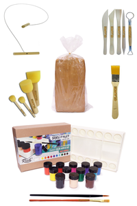 GLANCE - Kırmızı Çömlek Çamuru 5kg Rich Şişeli Palet 25 mlx12'li Akrilik Kesme Teli 5'liEbeşuar Fırça Ponpon GLANCE - Kırmızı Çömlek Çamuru 5kg Rich Şişeli Palet 25 mlx12'li Akrilik Kesme Teli 5'liEbeşuar Fırça Ponpon