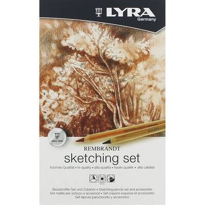 Lyra Rembrandt Metal Kutu Sketching Set 11'li - 1