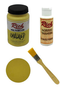 RİCH - MULTİ DECOR CHALKED SAMAN SARI 250 CC BOYAMA SETİ RİCH - MULTİ DECOR CHALKED SAMAN SARI 250 CC BOYAMA SETİ