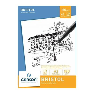 Canson Graduate Bristol Defter A3 180 Gram 20 Sayfa - 1