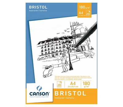 Canson Graduate Bristol Defter A4 180 Gram 20 Sayfa - 1