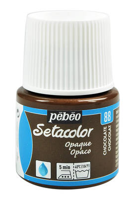 Pebeo Setacolor Kumaş Boyası Opak 45ml Chocolate 88 - 1