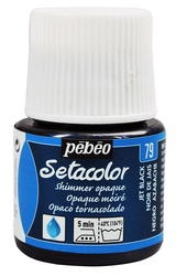 Pebeo Setacolor Kumaş Boyası Shimmer Opak 45ml Jet Black 79 - Thumbnail