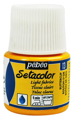 Pebeo Setacolor Kumaş Boyası Light Fabrics 45ml Buttercup 13 - 1