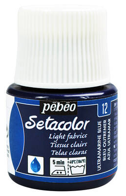 Pebeo Setacolor Kumaş Boyası Light Fabrics 45ml Ultramarine Blue 12 - 1