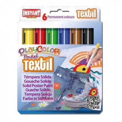 Playcolor Tekstil Kalemi 6'lı - 1