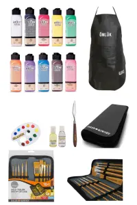 GLANCE - Profesyonel Artdeco 140 Ml Akrilik Boya Gereçleri