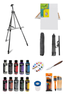 GLANCE - Rich 120 cc Akrilik Boya - 50X70 Tuval -Portatif Metal Şövale Seti Ayarlanabilir GLANCE - Rich 120 cc Akrilik Boya - 50X70 Tuval -Portatif Metal Şövale Seti Ayarlanabilir