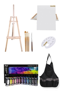 GLANCE - Rich 12'Lİ 60 CC Master-Mix Akrilik Set *New 3 Ayaklı Şövale Daler Rowney 4'Lü Fırça Seti GLANCE - Rich 12'Lİ 60 CC Master-Mix Akrilik Set *New 3 Ayaklı Şövale Daler Rowney 4'Lü Fırça Seti