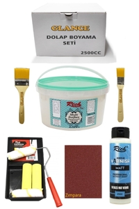 GLANCE - Rich 2500cc 3,5kg Multi Surface Alaçatı Dolap Boyama Seti MobilyaBoyama Seti Mat Vernik TavaRulo Set GLANCE - Rich 2500cc 3,5kg Multi Surface Alaçatı Dolap Boyama Seti MobilyaBoyama Seti Mat Vernik TavaRulo Set