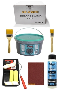 GLANCE - Rich 2500cc 3,5kg Multi Surface İs Siyah Dolap Boyama Seti MobilyaBoyama Seti Mat Vernik TavaRuloSet GLANCE - Rich 2500cc 3,5kg Multi Surface İs Siyah Dolap Boyama Seti MobilyaBoyama Seti Mat Vernik TavaRuloSet