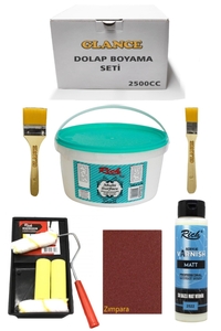 GLANCE - Rich 2500cc 3,5kg Multi Surface Kardelen Dolap Boyama Seti MobilyaBoyama Seti Mat Vernik TavaRuloSet GLANCE - Rich 2500cc 3,5kg Multi Surface Kardelen Dolap Boyama Seti MobilyaBoyama Seti Mat Vernik TavaRuloSet