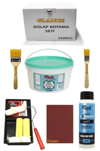 GLANCE - Rich 2500cc 3,5kg Multi Surface Kartanesi Dolap Boyama Seti MobilyaBoyama Seti Mat VernikTavaRuloSet GLANCE - Rich 2500cc 3,5kg Multi Surface Kartanesi Dolap Boyama Seti MobilyaBoyama Seti Mat VernikTavaRuloSet