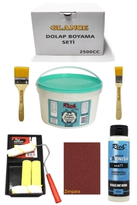 GLANCE - Rich 2500cc 3,5kg Multi Surface Kemik Dolap Boyama Seti MobilyaBoyama Seti Mat VernikTavaRuloSet GLANCE - Rich 2500cc 3,5kg Multi Surface Kemik Dolap Boyama Seti MobilyaBoyama Seti Mat VernikTavaRuloSet