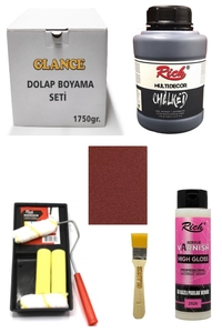 GLANCE - Rich Dolap Boyama Seti Multi Decor Chalked 1750 GR Antrasit Hıgh Gloss Vernik Parlak 500 CC GLANCE - Rich Dolap Boyama Seti Multi Decor Chalked 1750 GR Antrasit Hıgh Gloss Vernik Parlak 500 CC