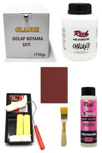 GLANCE - Rich Dolap Boyama Seti Multi Decor Chalked 1750 GR Beyaz Hıgh Gloss Vernik Parlak 500 CC GLANCE - Rich Dolap Boyama Seti Multi Decor Chalked 1750 GR Beyaz Hıgh Gloss Vernik Parlak 500 CC