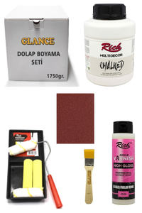 GLANCE - Rich Dolap Boyama Seti Multi Decor Chalked 1750 GR Paris Gri Hıgh Gloss Vernik Parlak 500 CC GLANCE - Rich Dolap Boyama Seti Multi Decor Chalked 1750 GR Paris Gri Hıgh Gloss Vernik Parlak 500 CC