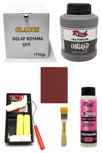 GLANCE - Rich Dolap Boyama Seti Multi Decor Chalked 1750 GR Retro Siyah Hıgh Gloss Vernik Parlak 500 CC GLANCE - Rich Dolap Boyama Seti Multi Decor Chalked 1750 GR Retro Siyah Hıgh Gloss Vernik Parlak 500 CC