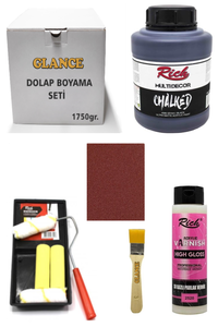 GLANCE - Rich Dolap Boyama Seti Multi Decor Chalked 1750 GR Siyah Hıgh Gloss Vernik Parlak 500 CC GLANCE - Rich Dolap Boyama Seti Multi Decor Chalked 1750 GR Siyah Hıgh Gloss Vernik Parlak 500 CC