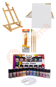 GLANCE - Rich Funny Kids 20 ML Akrilik Boya 12 Li - Glance Masaüstü Şövale Seti GLANCE - Rich Funny Kids 20 ML Akrilik Boya 12 Li - Glance Masaüstü Şövale Seti