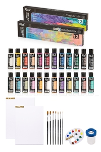GLANCE - Rich Master Mix 60 cc Akrilik 12 Lİ (Canlı Renkler) (Pastel Renkler)35X50 Tuval 2'Li Başlangıç Seti GLANCE - Rich Master Mix 60 cc Akrilik 12 Lİ (Canlı Renkler) (Pastel Renkler)35X50 Tuval 2'Li Başlangıç Seti