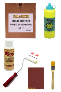 GLANCE - Rich Multi Surface Açık Sarı 500 CC Mobilya Boyama Seti GLANCE - Rich Multi Surface Açık Sarı 500 CC Mobilya Boyama Seti