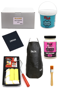 GLANCE - Rich Multi Surface Antik Beyaz 1000 Gr Dolap Boyama Seti Mobilya Boyama Seti Parlak Önlük GLANCE - Rich Multi Surface Antik Beyaz 1000 Gr Dolap Boyama Seti Mobilya Boyama Seti Parlak Önlük