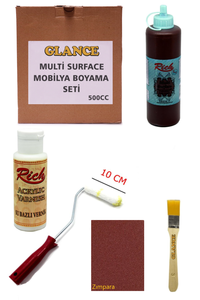 GLANCE - Rich Multi Surface Kahverengi 500 CC Mobilya Boyama Seti GLANCE - Rich Multi Surface Kahverengi 500 CC Mobilya Boyama Seti