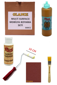 GLANCE - Rich Multi Surface Karamel 500 CC Mobilya Boyama Seti GLANCE - Rich Multi Surface Karamel 500 CC Mobilya Boyama Seti