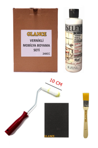 GLANCE - Rich Selfy Decor 240 CC Antik Beyaz Kendinden Vernikli Mobilya Boyama Seti GLANCE - Rich Selfy Decor 240 CC Antik Beyaz Kendinden Vernikli Mobilya Boyama Seti