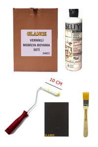GLANCE - Rich Selfy Decor 240 CC Beyaz Kendinden Vernikli Mobilya Boyama Seti GLANCE - Rich Selfy Decor 240 CC Beyaz Kendinden Vernikli Mobilya Boyama Seti