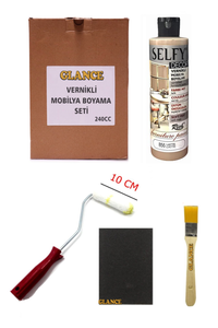 GLANCE - Rich Selfy Decor 240 CC Latte Kendinden Vernikli Mobilya Boyama Seti GLANCE - Rich Selfy Decor 240 CC Latte Kendinden Vernikli Mobilya Boyama Seti