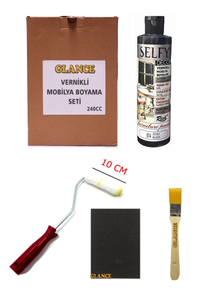 GLANCE - Rich Selfy Decor 240 CC Siyah Kendinden Vernikli Mobilya Boyama Seti GLANCE - Rich Selfy Decor 240 CC Siyah Kendinden Vernikli Mobilya Boyama Seti