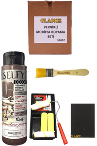 GLANCE - Rich Selfy Decor 500 CC Colombia Kahve Kendinden Vernikli Mobilya Boyama Seti GLANCE - Rich Selfy Decor 500 CC Colombia Kahve Kendinden Vernikli Mobilya Boyama Seti