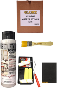 GLANCE - Rich Selfy Decor 500 CC Country Grey Kendinden Vernikli Mobilya Boyama Seti GLANCE - Rich Selfy Decor 500 CC Country Grey Kendinden Vernikli Mobilya Boyama Seti