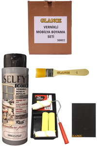 GLANCE - Rich Selfy Decor 500 CC İtalyan Gri Kendinden Vernikli Mobilya Boyama Seti GLANCE - Rich Selfy Decor 500 CC İtalyan Gri Kendinden Vernikli Mobilya Boyama Seti