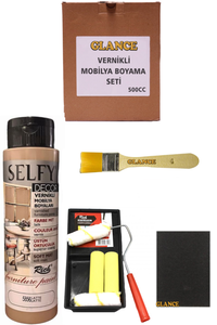GLANCE - Rich Selfy Decor 500 CC Latte Kendinden Vernikli Mobilya Boyama Seti GLANCE - Rich Selfy Decor 500 CC Latte Kendinden Vernikli Mobilya Boyama Seti