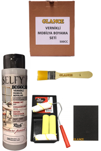 GLANCE - Rich Selfy Decor 500 CC Marjinal Gri Kendinden Vernikli Mobilya Boyama Seti GLANCE - Rich Selfy Decor 500 CC Marjinal Gri Kendinden Vernikli Mobilya Boyama Seti