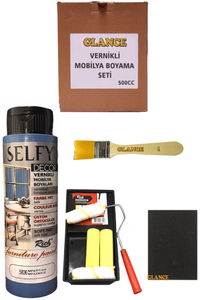 GLANCE - Rich Selfy Decor 500 CC Napolyon Mavi Kendinden Vernikli Mobilya Boyama Seti GLANCE - Rich Selfy Decor 500 CC Napolyon Mavi Kendinden Vernikli Mobilya Boyama Seti