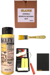 GLANCE - Rich Selfy Decor 500 CC Roma Sarısı Kendinden Vernikli Mobilya Boyama Seti GLANCE - Rich Selfy Decor 500 CC Roma Sarısı Kendinden Vernikli Mobilya Boyama Seti