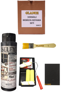 GLANCE - Rich Selfy Decor 500 CC Siyah Kendinden Vernikli Mobilya Boyama Seti GLANCE - Rich Selfy Decor 500 CC Siyah Kendinden Vernikli Mobilya Boyama Seti