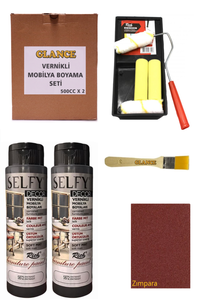 GLANCE - Rich Selfy Decor 500 CC X 2 Antrasit Kendinden Vernikli Mobilya Boyama Seti GLANCE - Rich Selfy Decor 500 CC X 2 Antrasit Kendinden Vernikli Mobilya Boyama Seti