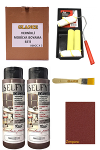 GLANCE - Rich Selfy Decor 500 CC X 2 Colombia Kahve Kendinden Vernikli Mobilya Boyama Seti GLANCE - Rich Selfy Decor 500 CC X 2 Colombia Kahve Kendinden Vernikli Mobilya Boyama Seti