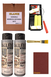 GLANCE - Rich Selfy Decor 500 CC X 2 İtalyan Gri Kendinden Vernikli Mobilya Boyama Seti GLANCE - Rich Selfy Decor 500 CC X 2 İtalyan Gri Kendinden Vernikli Mobilya Boyama Seti