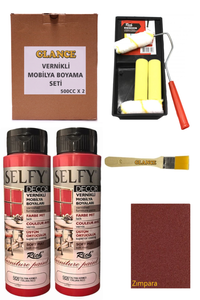 GLANCE - Rich Selfy Decor 500 CC X 2 İtalyan Kırmızı Kendinden Vernikli Mobilya Boyama Seti GLANCE - Rich Selfy Decor 500 CC X 2 İtalyan Kırmızı Kendinden Vernikli Mobilya Boyama Seti