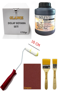 GLANCE - Rich Selfy Decor Siyah Kendinden Vernikli Boya 1750 GR Rulo Zımpara Fırça Mobilya Dolap Boyama Seti GLANCE - Rich Selfy Decor Siyah Kendinden Vernikli Boya 1750 GR Rulo Zımpara Fırça Mobilya Dolap Boyama Seti