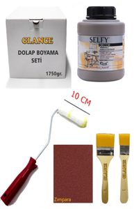 GLANCE - Rich Selfy Decor Vizon Kendinden Vernikli Boya 1750 GR Rulo Zımpara Fırça Mobilya Dolap Boyama Seti GLANCE - Rich Selfy Decor Vizon Kendinden Vernikli Boya 1750 GR Rulo Zımpara Fırça Mobilya Dolap Boyama Seti
